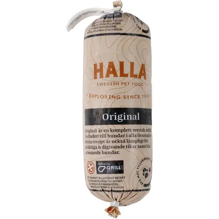 Begränsad tid Halla Råfoder ORIGINAL För Alla Hundar + Dräktiga & Digivande Tikar 500g